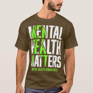 Funny Green Ribon Mental Health Awareness Maand T-shirt
