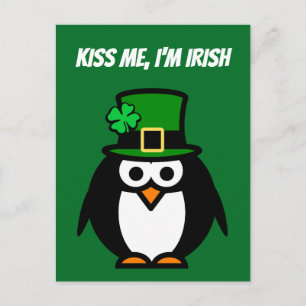 Funny green St Patricks Day party briefkaarten