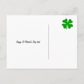 Funny green St Patricks Day party briefkaarten (Achterkant)