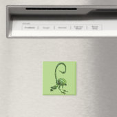 Funny Green Watermelon Alien Magneet (Insitu (Vaatwasser))