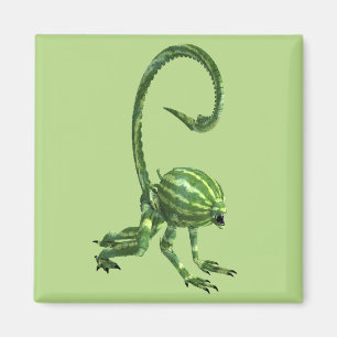 Funny Green Watermelon Alien Magneet