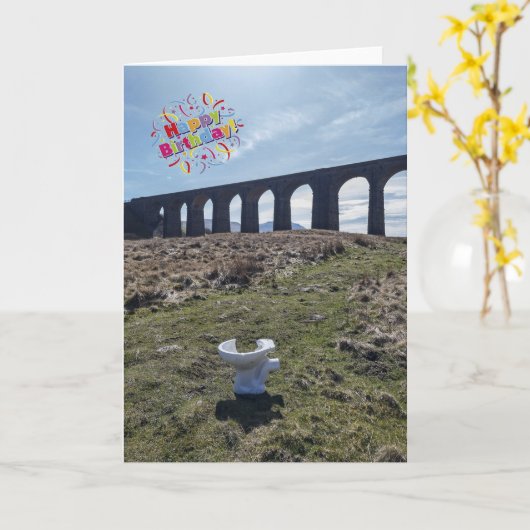 Funny greetings card kaart (Gele Bloem)