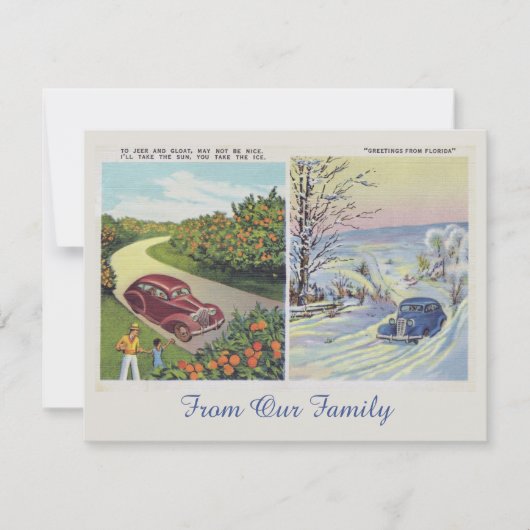 Funny Greetings uit Florida Fotocard (Voorkant)
