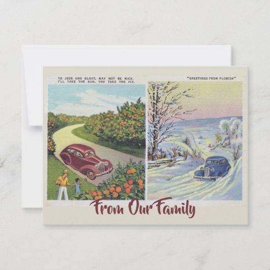 Funny Greetings uit Florida Kaart (Voorkant)