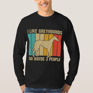 Funny Greyhound Design Mannen Vrouwen Italiaanse G T-shirt