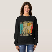 Funny Greyhound Design Mannen Vrouwen Italiaanse G Trui (Voorkant volledig)