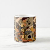 Funny Greyhound Dog Speling Guitar Abstract Koffiemok (Center)