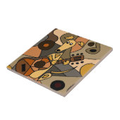 Funny Greyhound Dog Speling Guitar Abstract Tegeltje (Zijkant)