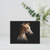 Funny Greyhound Face Greyhound Smile greyhound Feestdagenkaart (Staand voorkant)