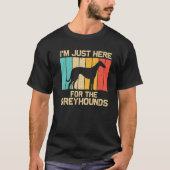 Funny Greyhound voor mannen Italiaanse grijnshond T-shirt (Voorkant)