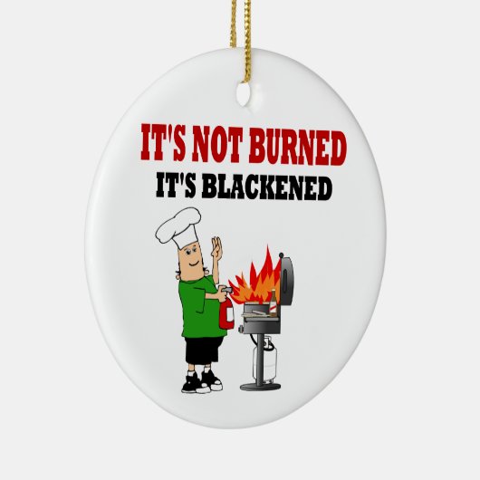 Funny Grill Chef Keramisch Ornament (Rechts)