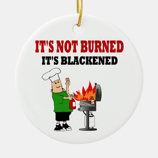 Funny Grill Chef Keramisch Ornament (Voorkant)