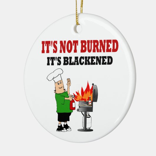 Funny Grill Chef Keramisch Ornament (Links)
