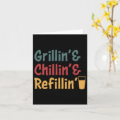 Funny Grill Dad - Grilling Chilling Refill Kaart (Gele Bloem)