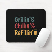 Funny Grill Dad - Grilling Chilling Refill Muismat (Met muis)