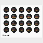 Funny  Grill Dad - Grilling Chilling Refill Ronde Sticker (Vel)