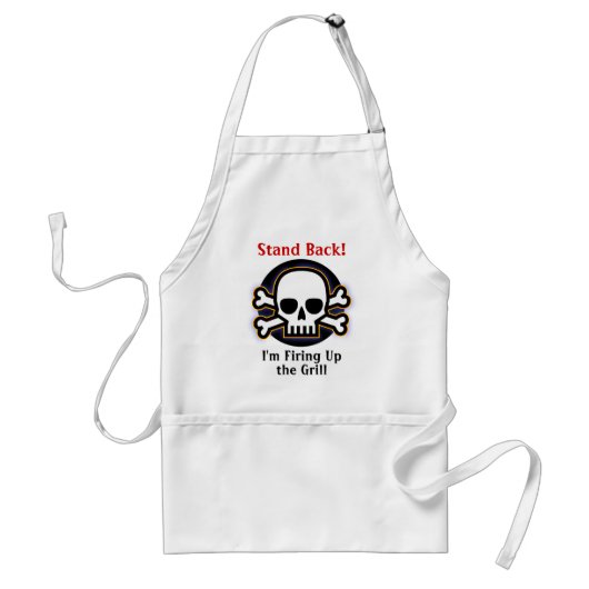 Funny Grilling Apron Standaard Schort (Voorkant)
