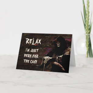 Funny Grim Reaper Birthday Kaart