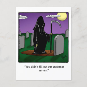 Funny Grim Reaper Humor Briefkaart