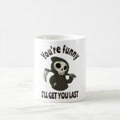 Funny Grim Reaper Skeleton Halloween Costume Koffiemok (Center)