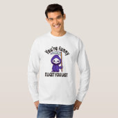 Funny Grim Reaper Skeleton Halloween Costume T-shirt (Voorkant volledig)