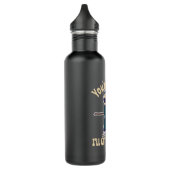 Funny Grim Reaper Skeleton Halloween Costume Waterfles (Links)