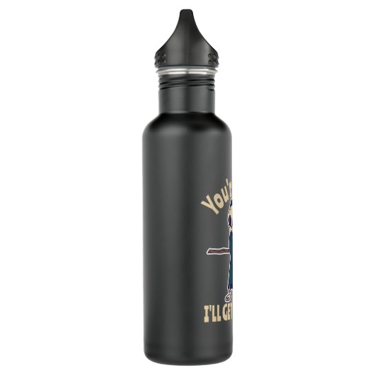 Funny Grim Reaper Skeleton Halloween Costume Waterfles (Links)