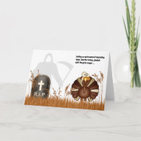 Funny Grim Reaper Tom de Turkse Thanksgiving