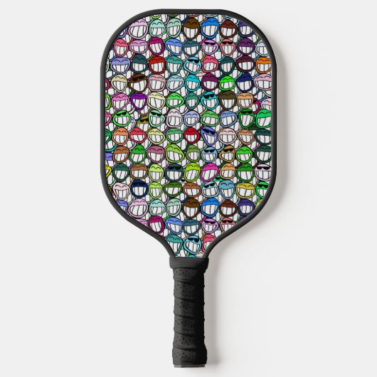 Funny Grin Humoureuke Joke Pickleball Paddle (Voorkant)