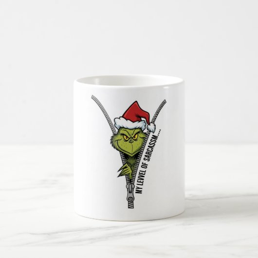 Funny Grinch Mug, Sarcastic Christmas Coffee Mug,  Koffiemok (Center)