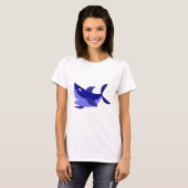 Funny Grinning Shark Art T-shirt (Voorkant volledig)