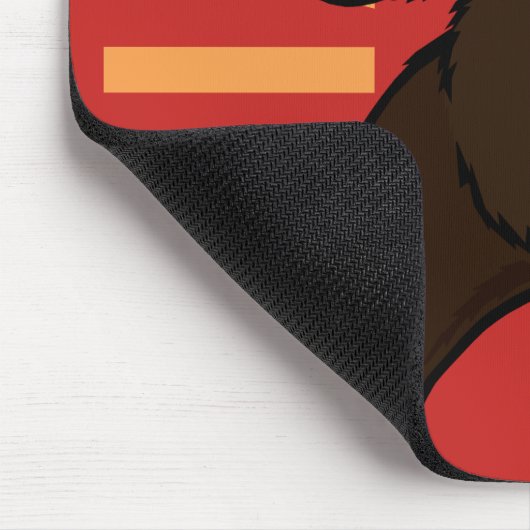 FUNNY GRIZLY BEER MIME VERTICALE MUISMAT (Hoek)