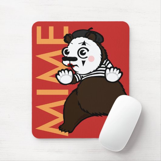 FUNNY GRIZLY BEER MIME VERTICALE MUISMAT (Met muis)