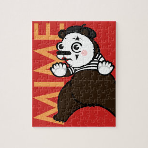 FUNNY GRIZZLY BEER MIME PUZZLE LEGPUZZEL