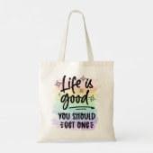 Funny Grocery Bag, Sarcastic Quote Tote Bag (Achterkant)