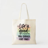 Funny Grocery Bag, Sarcastic Quote Tote Bag (Voorkant)