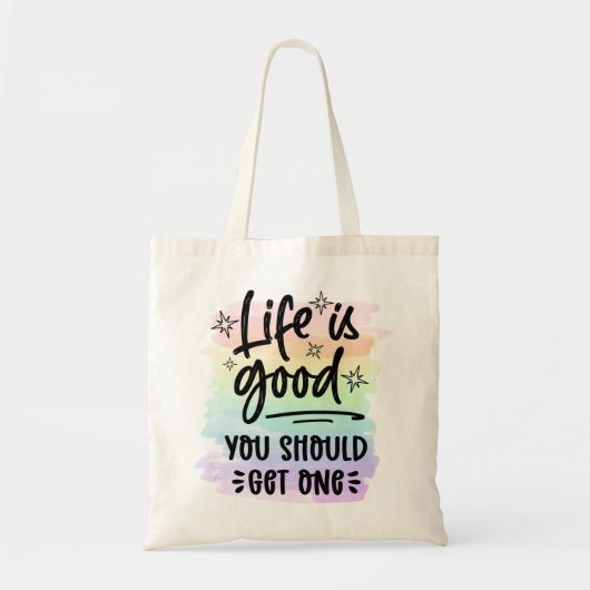 Funny Grocery Bag, Sarcastic Quote Tote Bag (Voorkant)