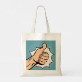 Funny Grocery Bag Tote Bag (Achterkant)