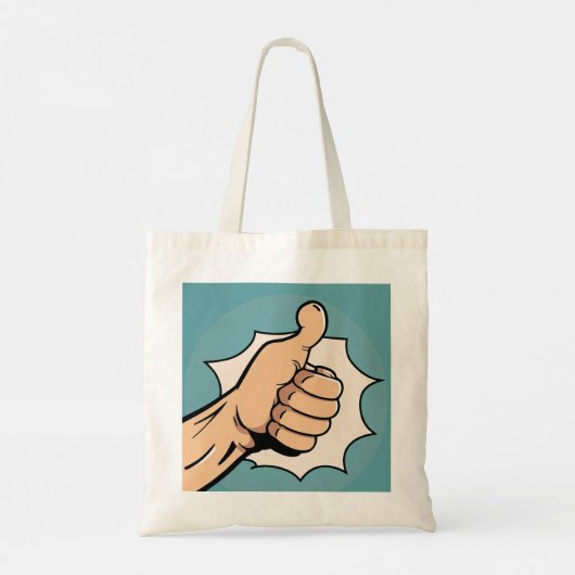 Funny Grocery Bag Tote Bag (Achterkant)