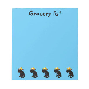 Funny Grocery List voor kinderen Notitieblok