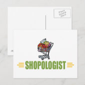 Funny Grocery Shopping Briefkaart (Voorkant / Achterkant)
