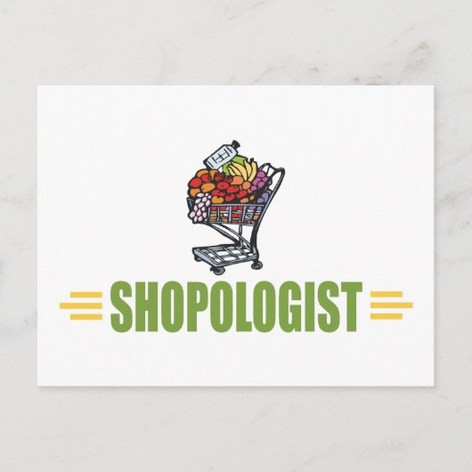 Funny Grocery Shopping Briefkaart (Voorkant)