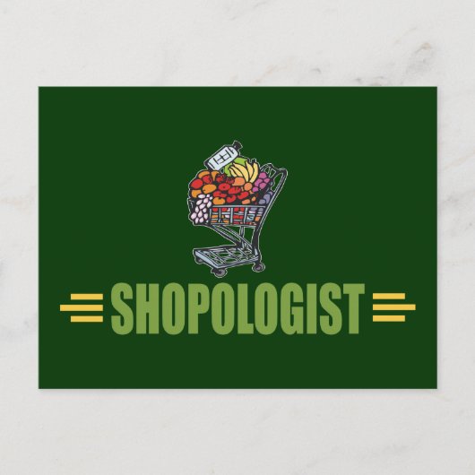 Funny Grocery Shopping Briefkaart (Voorkant)