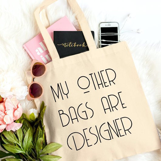 Funny Grocery Shopping Designer Canvas tas