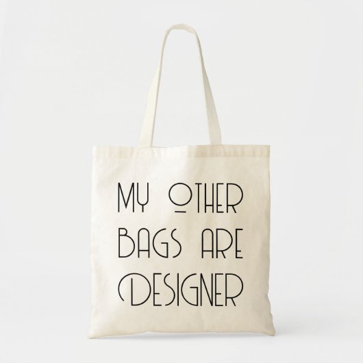 Funny Grocery Shopping Designer Canvas tas (Voorkant)