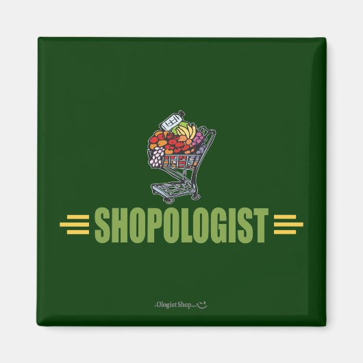 Funny Grocery Shopping Magneet (Voorkant)