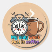 Funny Grocery Shopping Sticker Cute Food Humor (Voorkant)