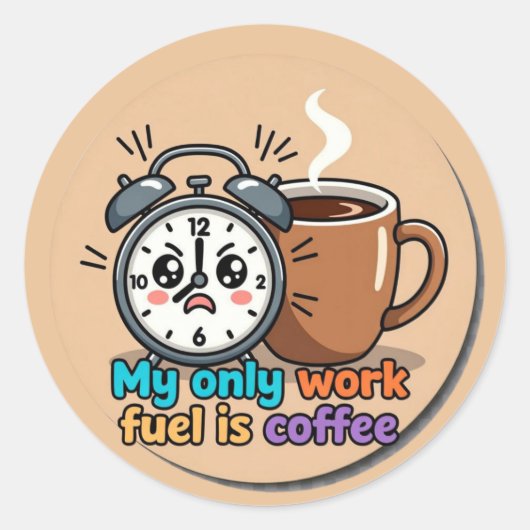 Funny Grocery Shopping Sticker Cute Food Humor (Voorkant)