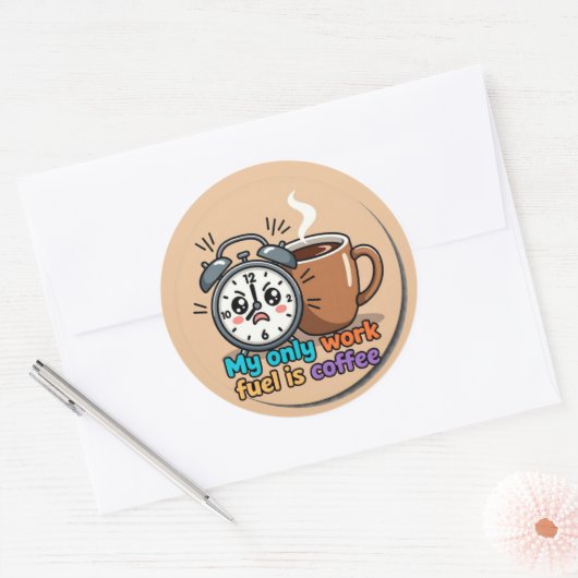 Funny Grocery Shopping Sticker Cute Food Humor (Envelop)