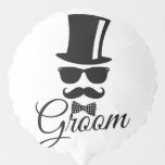 Funny groom ballon<br><div class="desc">Grappig en stijlvol ontwerp voor mannen,  hoofdzakelijk voor de klassieke en de hipstermannen.</div>